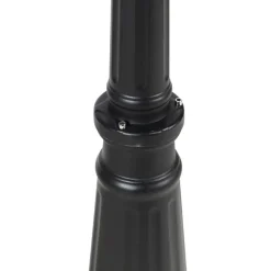 Qazqa staande buitenlampen havana zwart e27