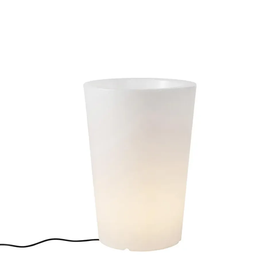 Qazqa staande buitenlampen verano wit e27