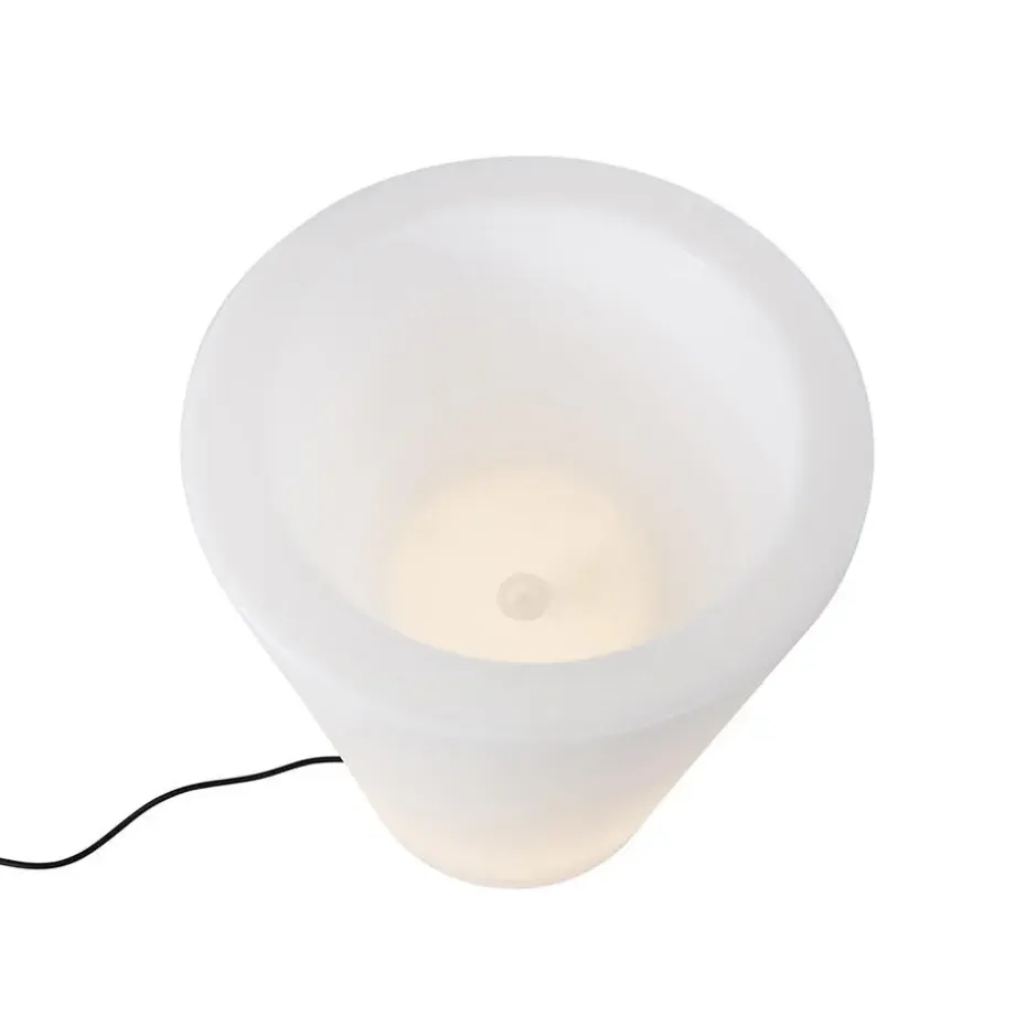 Qazqa staande buitenlampen verano wit e27