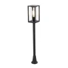 Qazqa staande buitenlampen charlois zwart e27