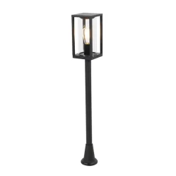 Qazqa staande buitenlampen charlois zwart e27