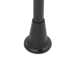 Qazqa staande buitenlampen charlois zwart e27
