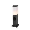 Qazqa staande buitenlampen malios grijs e27