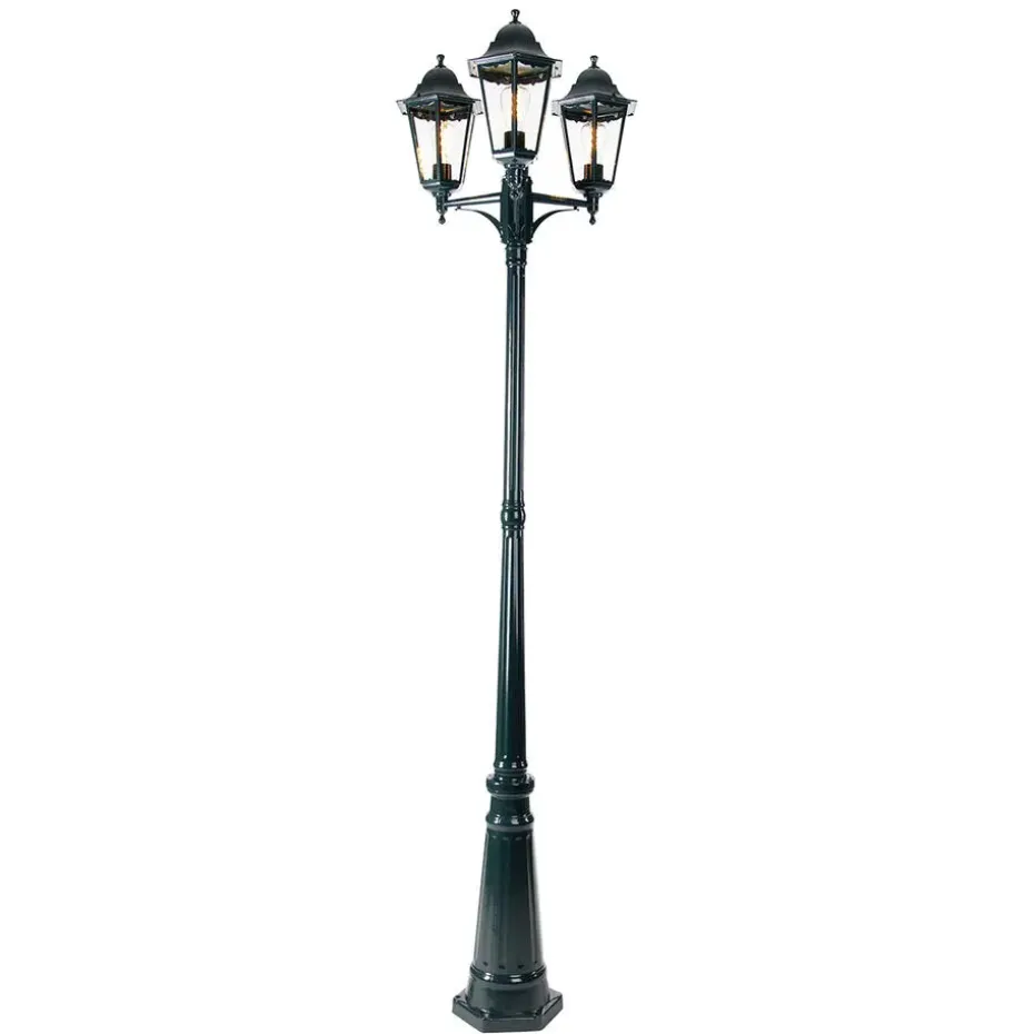Qazqa staande buitenlampen new orleans groen e27