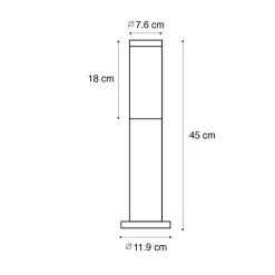 Qazqa staande buitenlampen rox bronskleurig e27