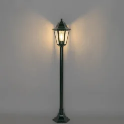Qazqa staande buitenlampen new orleans groen e27