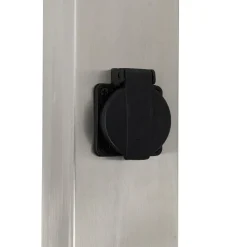 Qazqa staande buitenlampen malios zilverkleurig e27