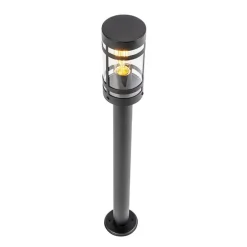 Qazqa staande buitenlampen gleam zwart e27