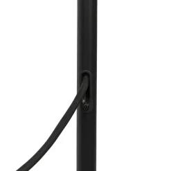Qazqa staande buitenlampen virginia zwart e27