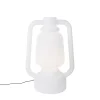Qazqa staande buitenlampen storm wit e27
