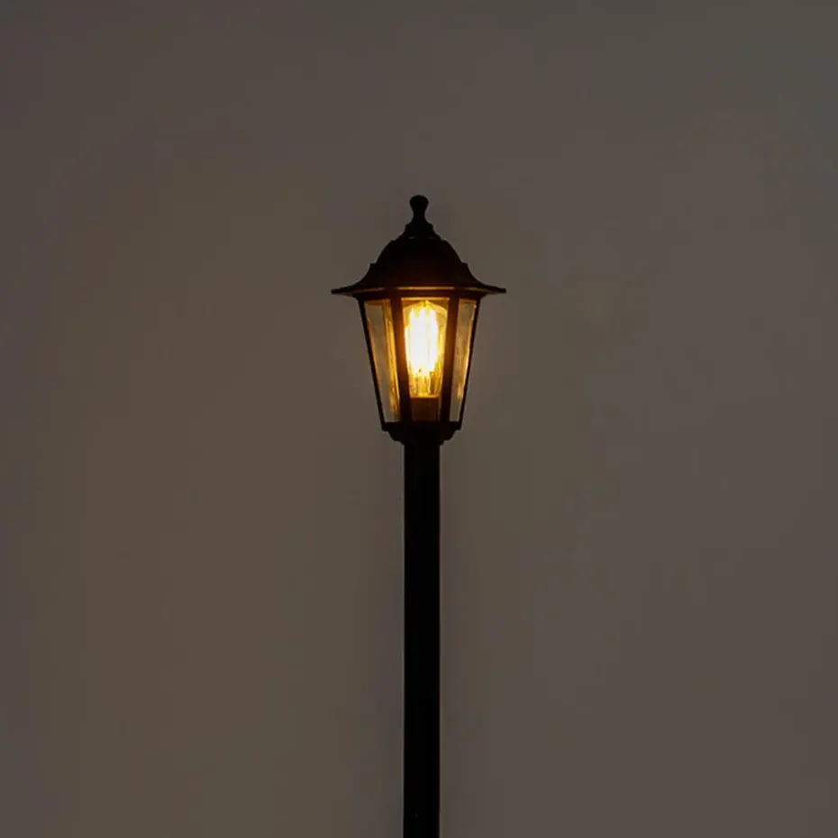 Qazqa staande buitenlampen new haven zwart e27