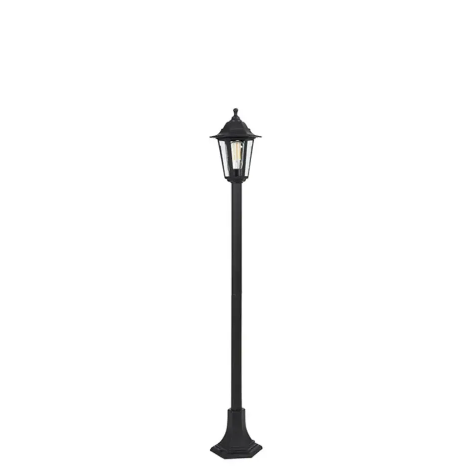 Qazqa staande buitenlampen new haven zwart e27