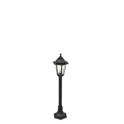 Qazqa staande buitenlampen new haven zwart e27