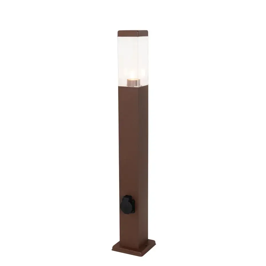 Qazqa staande buitenlampen malios bronskleurig e27