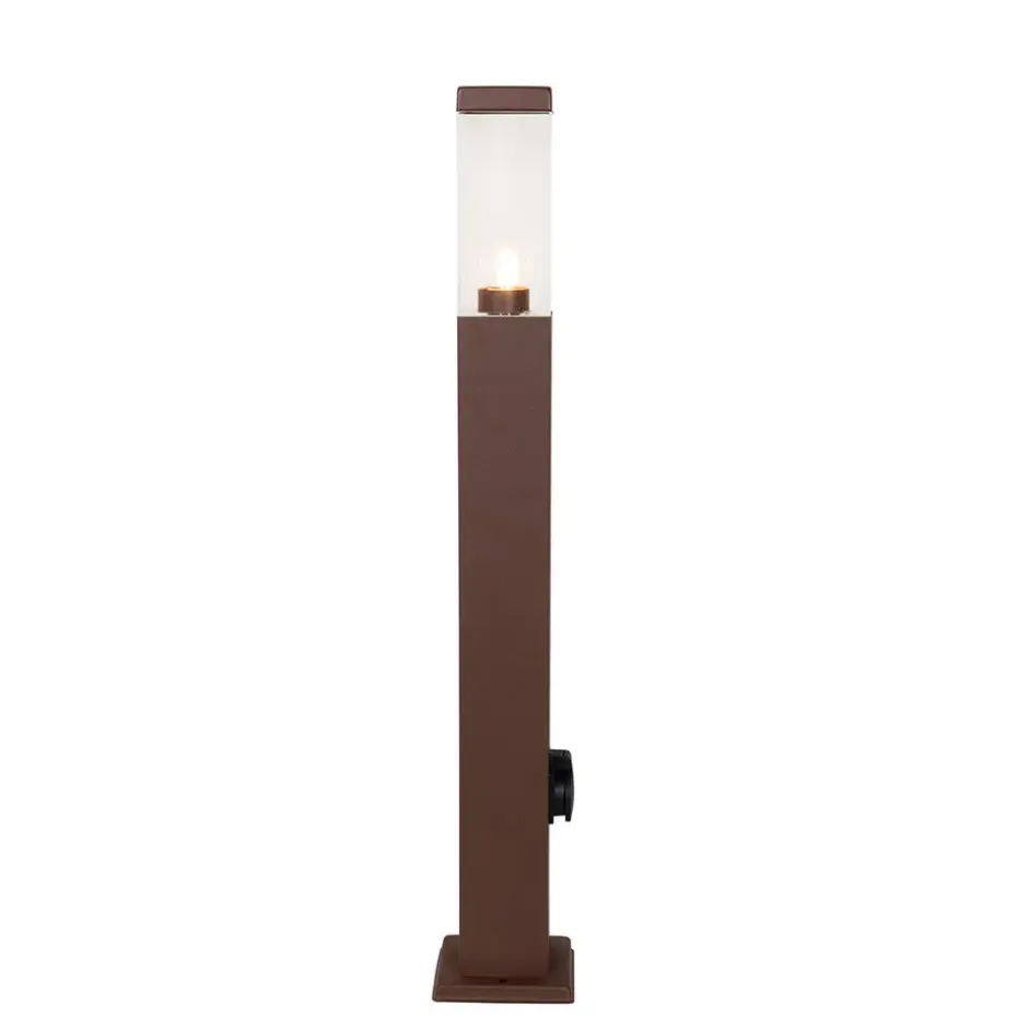 Qazqa staande buitenlampen malios bronskleurig e27