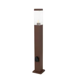 Qazqa staande buitenlampen malios bronskleurig e27