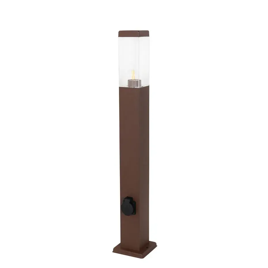 Qazqa staande buitenlampen malios bronskleurig e27