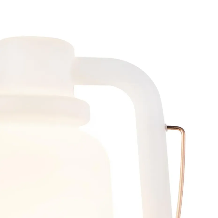 Qazqa staande buitenlampen storm wit e27