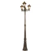 Qazqa staande buitenlampen new haven goudkleurig e27
