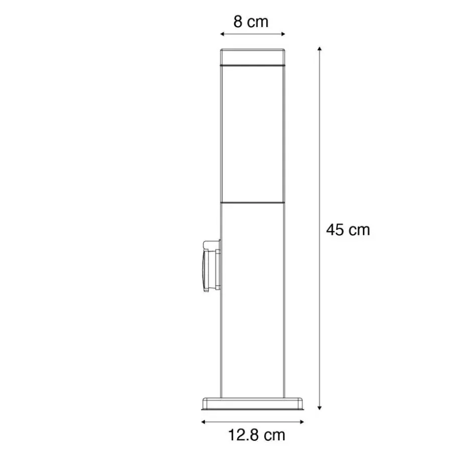 Qazqa staande buitenlampen malios bronskleurig e27