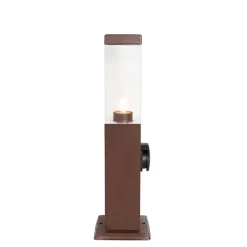 Qazqa staande buitenlampen malios bronskleurig e27