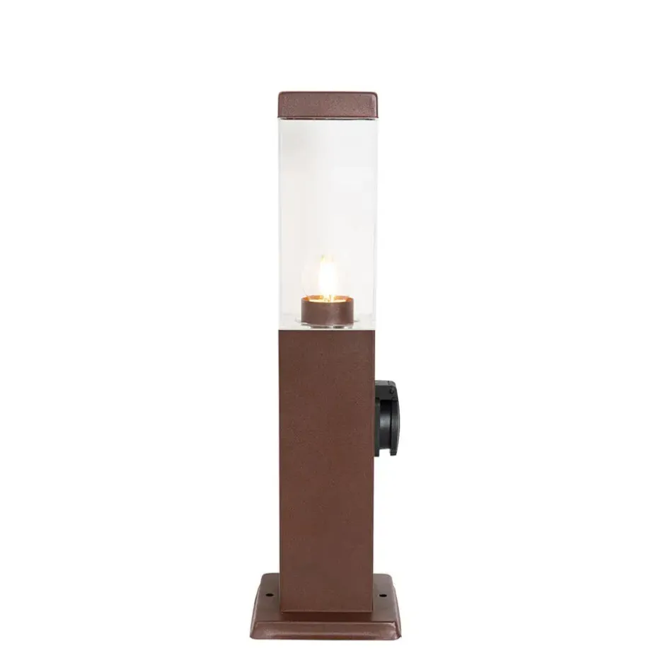 Qazqa staande buitenlampen malios bronskleurig e27