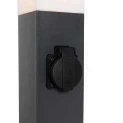Qazqa staande buitenlampen malios zwart e27