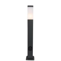 Qazqa staande buitenlampen malios zwart e27
