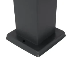 Qazqa staande buitenlampen malios zwart e27