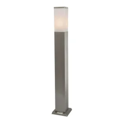 Qazqa staande buitenlampen malios zilverkleurig e27