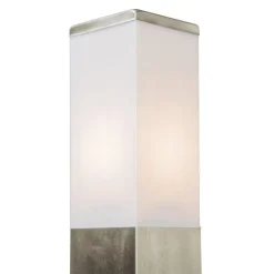 Qazqa staande buitenlampen malios zilverkleurig e27