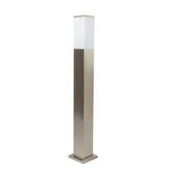 Qazqa staande buitenlampen malios zilverkleurig e27