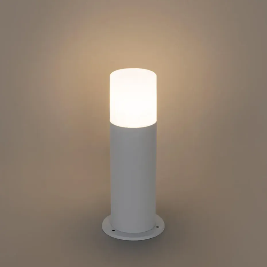 Qazqa staande buitenlampen odense wit e27
