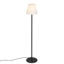 Qazqa staande buitenlampen virginia fl zwart e27
