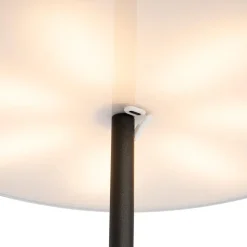 Qazqa staande buitenlampen keira zwart geïntegreerde led