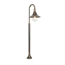 Qazqa staande buitenlampen daphne goudkleurig e27