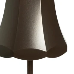 Qazqa tafellampen granny retro bruin geïntegreerde led