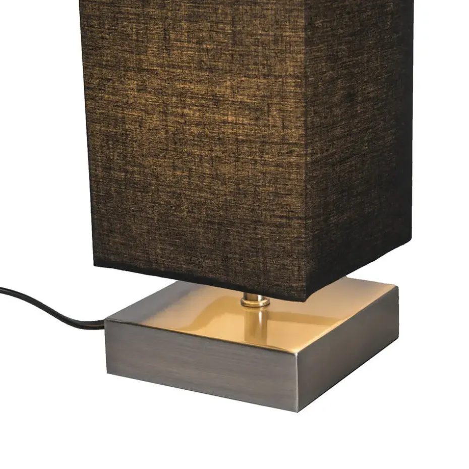 Qazqa tafellampen milo tl zwart e14