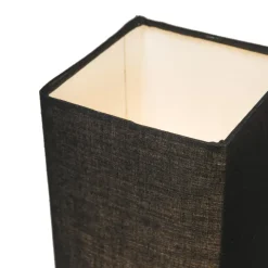 Qazqa tafellampen milo tl zwart e14