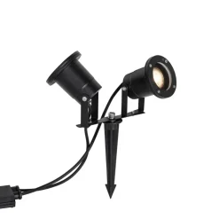 Qazqa tuinspots basic zwart gu10