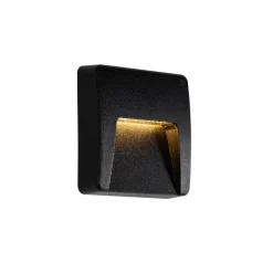 Qazqa tuinspots gem zwart geïntegreerde led