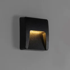 Qazqa tuinspots gem zwart geïntegreerde led