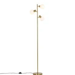 Qazqa vloerlampen anouk goudkleurig e14