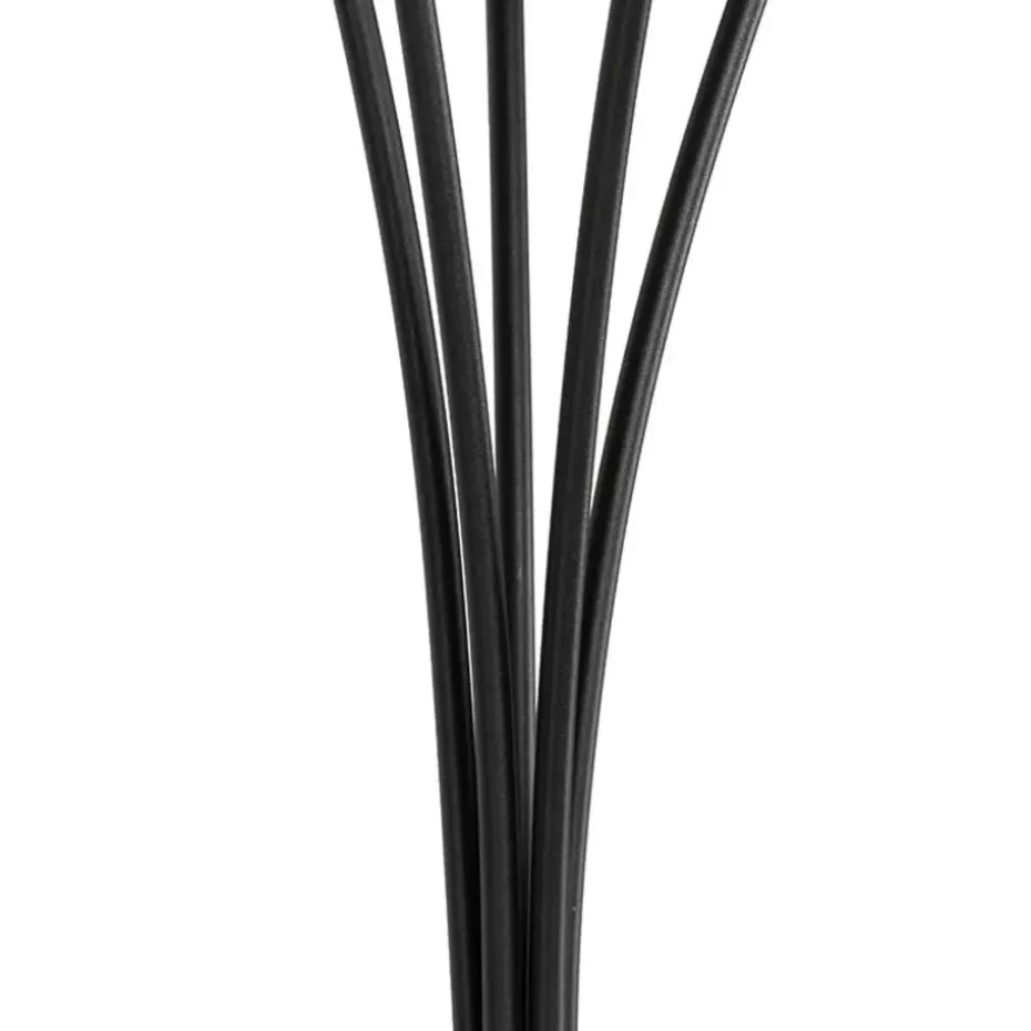 Qazqa vloerlampen athens zwart g9