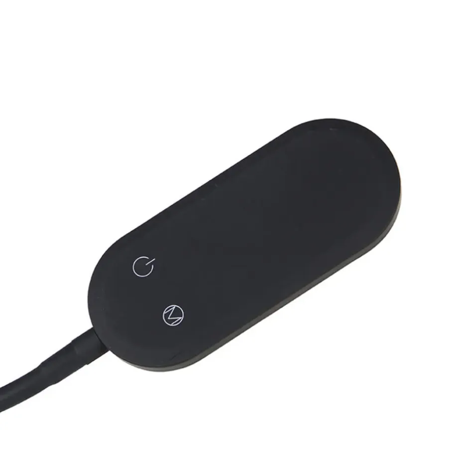 Qazqa vloerlampen botot zwart geïntegreerde led