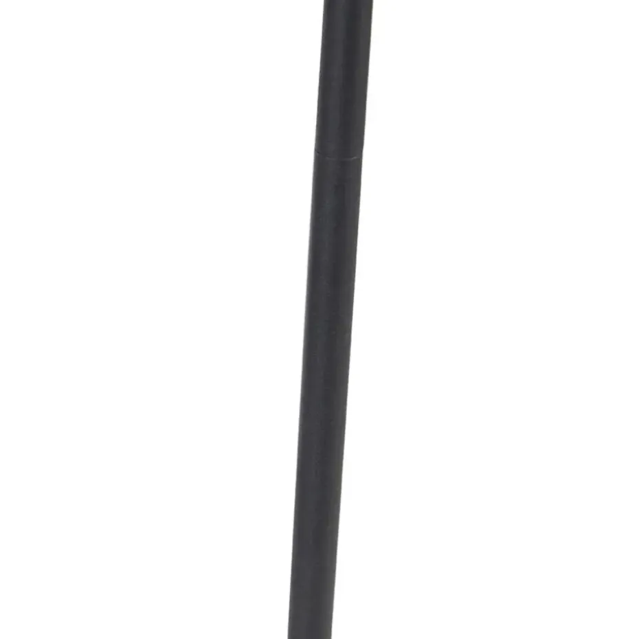 Qazqa vloerlampen botot zwart geïntegreerde led