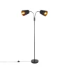 Qazqa vloerlampen carmen zwart e14