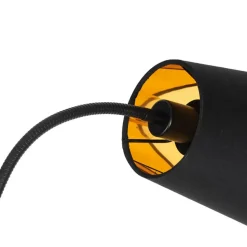 Qazqa vloerlampen carmen zwart e14