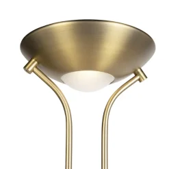 Qazqa vloerlampen diva bruin geïntegreerde led