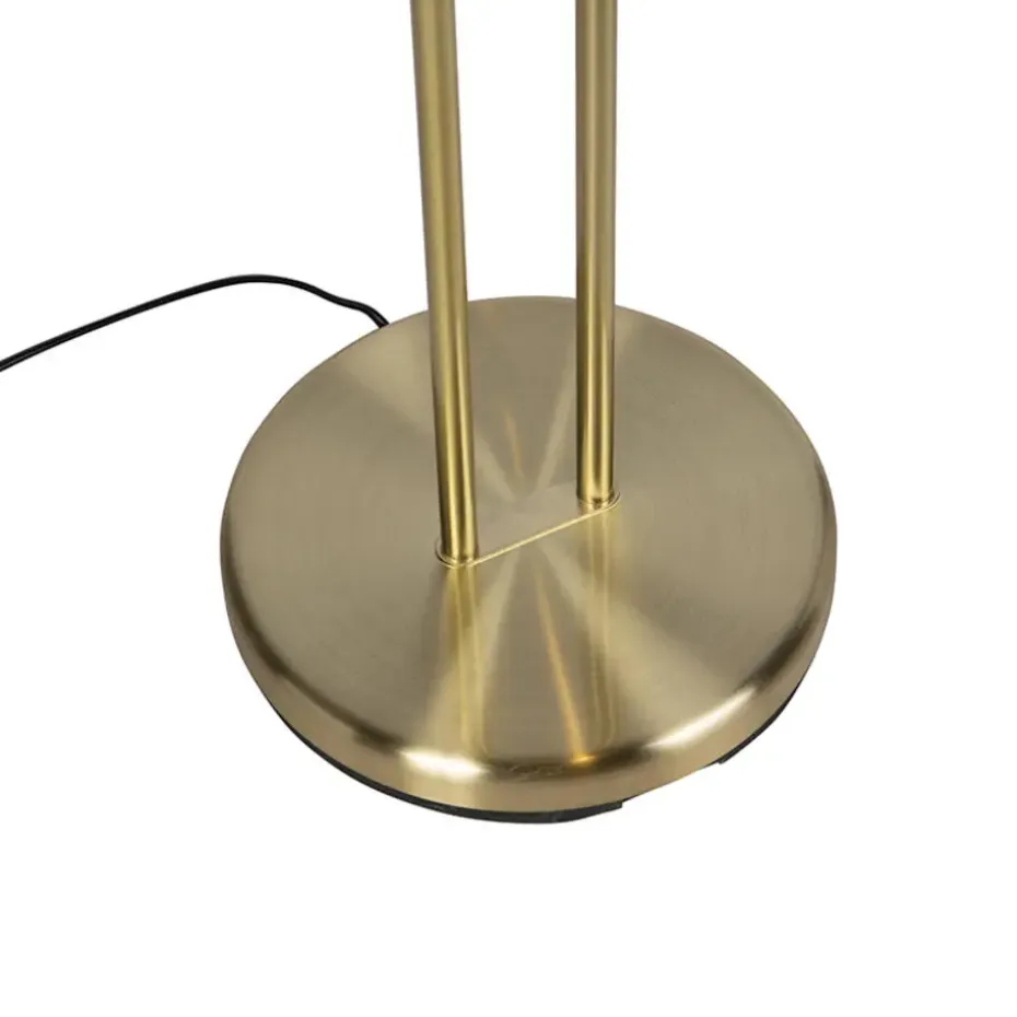 Qazqa vloerlampen diva goudkleurig geïntegreerde led